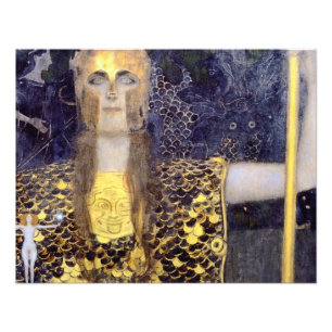 Impression Photo Peinture célèbre de Gustav Klimt Pallas Athena