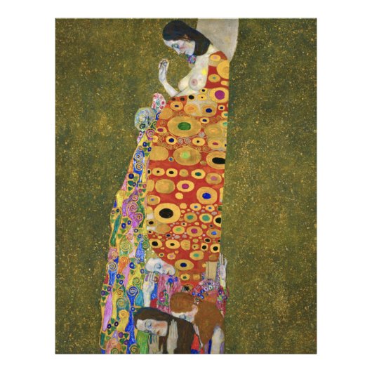 Impression Photo Peinture célèbre de Gustav Klimt's Hope II (1907-1 (Devant)