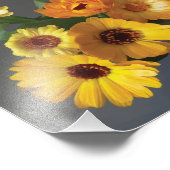 Impression Photo Peinture de bouquet Gerbera (Coin)