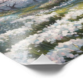Impression Photo Peinture de champ rose Dreamy (Coin)