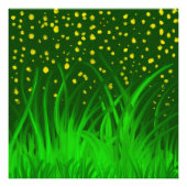 Impression Photo Peinture de fleurs d'herbe (Devant)