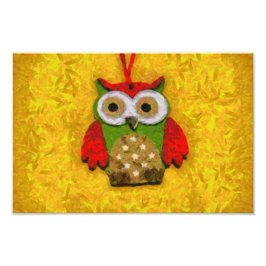 Impression Photo Peinture de hibou (Devant)