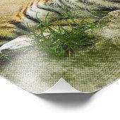 Impression Photo Peinture sur tigre (Coin)