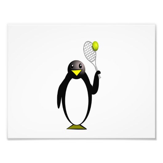 Impression Photo Penguin Tennis (Devant)