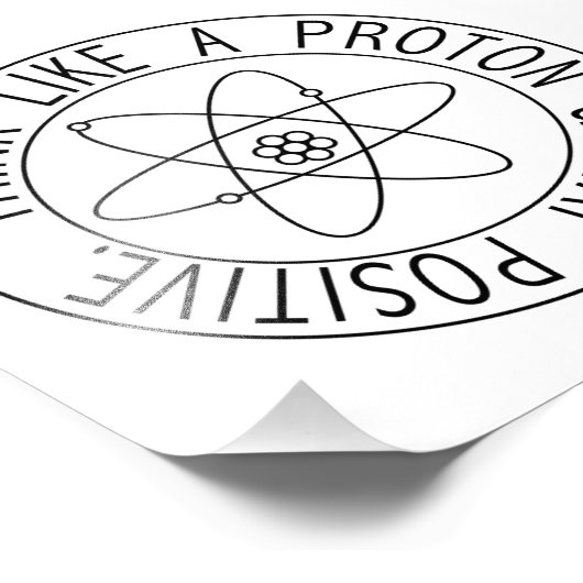 Impression Photo Pensez à un proton (Coin)