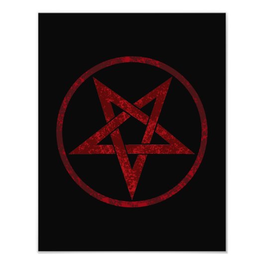 Impression Photo Pentagram Red Devil (Devant)