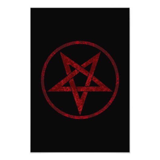 Impression Photo Pentagram Red Devil (Devant)