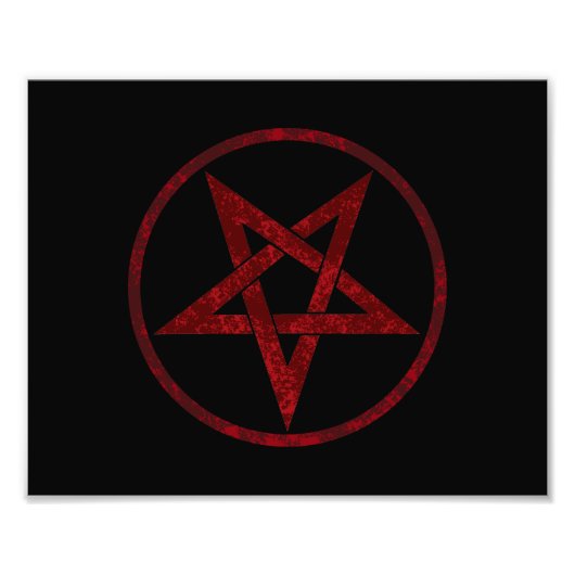 Impression Photo Pentagram Red Devil (Devant)