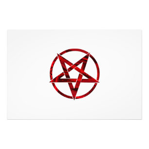 Impression Photo Pentagram Red Devil