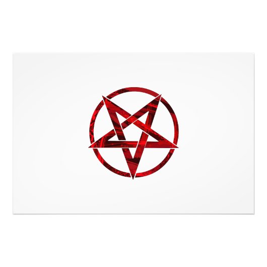 Impression Photo Pentagram Red Devil (Devant)