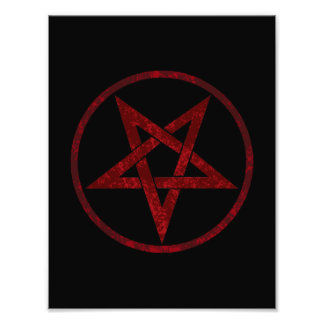 Impression Photo Pentagram Red Devil