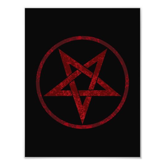 Impression Photo Pentagram Red Devil (Devant)