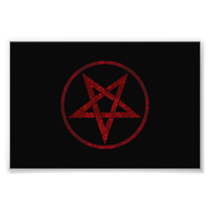Impression Photo Pentagram Red Devil