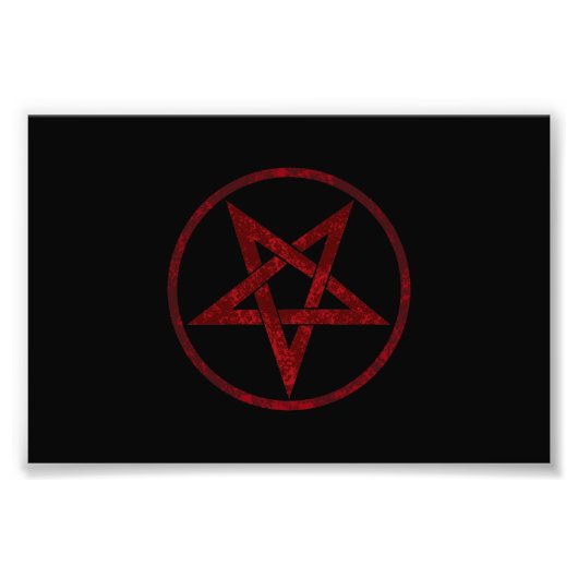 Impression Photo Pentagram Red Devil (Devant)