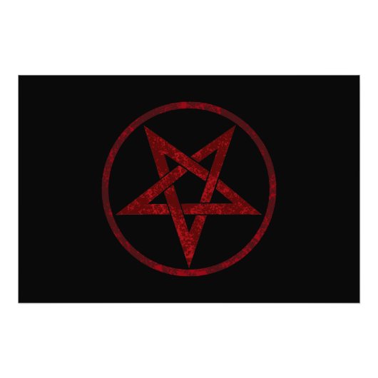 Impression Photo Pentagram Red Devil (Devant)