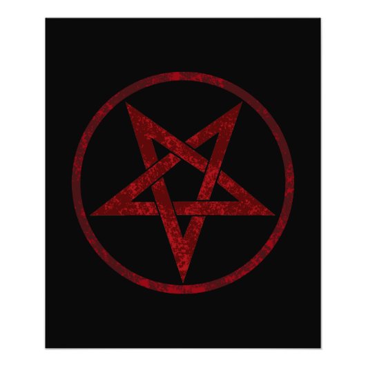 Impression Photo Pentagram Red Devil (Devant)