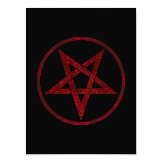 Impression Photo Pentagram Red Devil (Devant)
