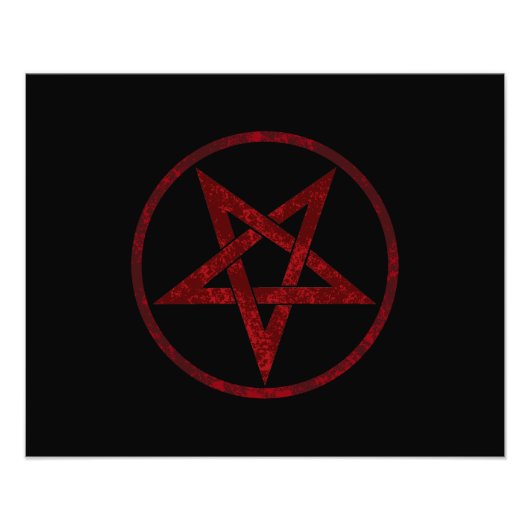Impression Photo Pentagram Red Devil (Devant)