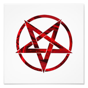 Impression Photo Pentagramme du Diable Rouge