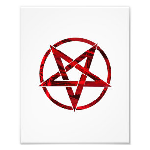 Impression Photo Pentagramme du Diable Rouge