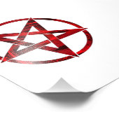 Impression Photo Pentagramme du Diable Rouge (Coin)