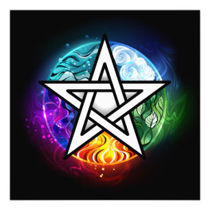 Impression Photo pentagramme du Wiccan