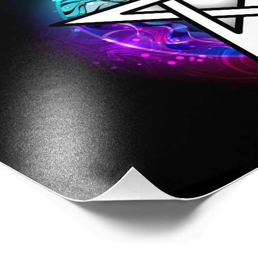 Impression Photo pentagramme du Wiccan (Coin)