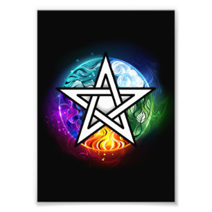 Impression Photo pentagramme wiccan
