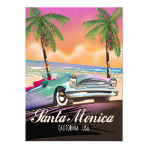 Impression Photo Père Noël Monica California USA