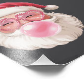 Impression Photo Père Noël soufflant la bulle Noël Fantastique Noël (Coin)