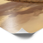 Impression Photo Père Noël sur la plage, Joyeux Noël ! (Coin)