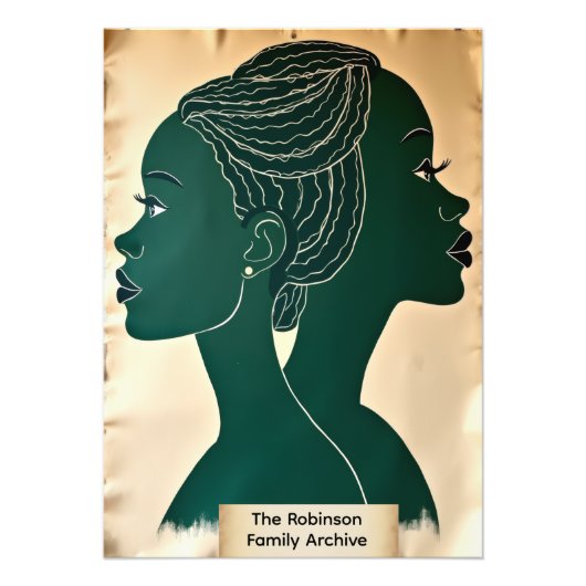 Impression Photo Personalized Black History Archive Collage (Devant)