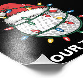 Impression Photo Personalized Golf Ball Santa Hat Christmas Lights (Coin)