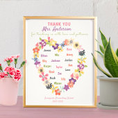 Impression Photo Personalized thank you gift for the teacher 