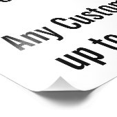 Impression photo personnalisée de 10 po x 10 po (o (Coin)