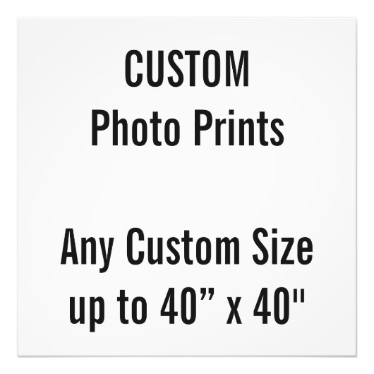 Impression photo personnalisée de 24 po x 24 po (o (Devant)