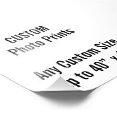 Impression photo personnalisée de 4 po x 4 po (ou  (Coin)