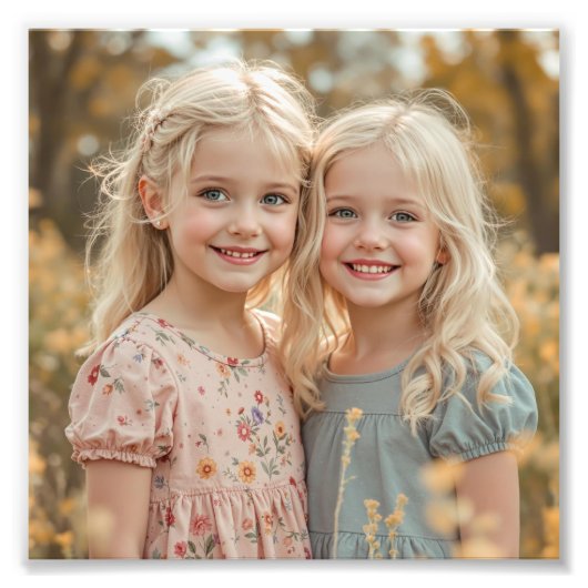 Impression photo personnalisée en satin Premium Fa (Devant)