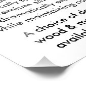 Impression photo personnalisée - Vertical 11 pouce (Coin)