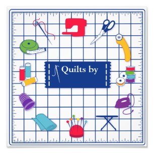 Impression Photo Personnalisez l'étiquette Temps du patchwork