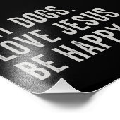 Impression Photo Pet Dogs Love Jesus Be Happy Dog Lover Christian (Coin)