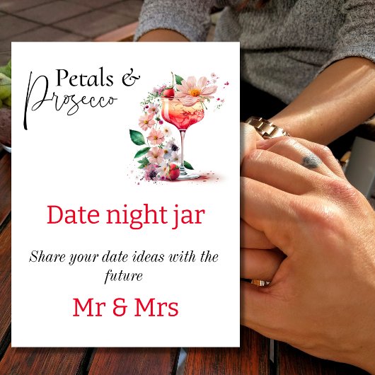 Impression Photo Pétales de Prosecco Floral Déjeuner de Fête de Mar