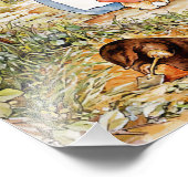 Impression Photo Peter le lapin dans les bois (Coin)