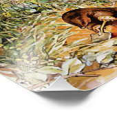 Impression Photo Peter le lapin dans les bois (Coin)