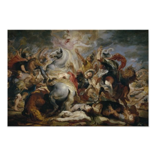 Impression Photo Peter Paul Rubens - La mort de Décius Mus (Devant)