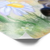 Impression Photo Petit âne et marguerite (Coin)