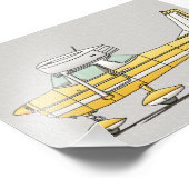 Impression Photo Petit avion mignon (Coin)