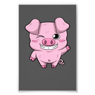 Impression Photo Petit Cochon mignon | Porc doux | Farmer Lover