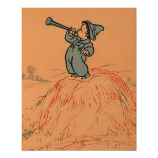 Impression Photo Petit Garçon Blue Nursery Rhyme