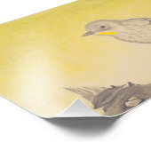 Impression Photo Petit oiseau (Coin)